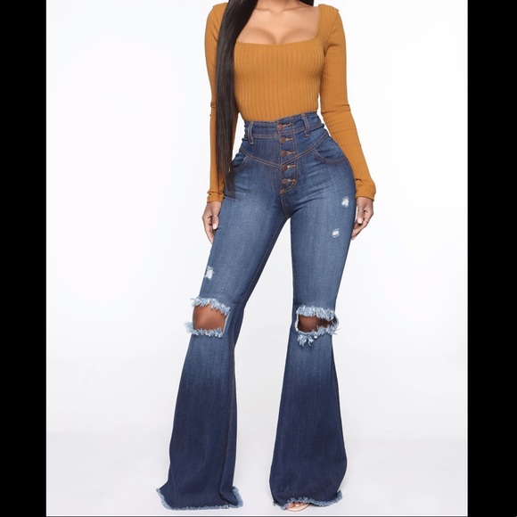 Fashion Nova Denim - 💙 Bell-bottom High Waisted Jeans 💙